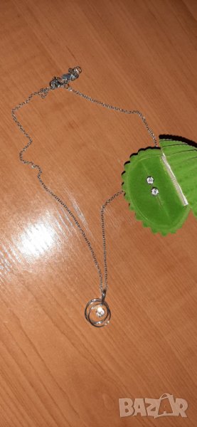 Стилен Комплект Колие и обеци- ново Подарък за жена yves rocher, снимка 1