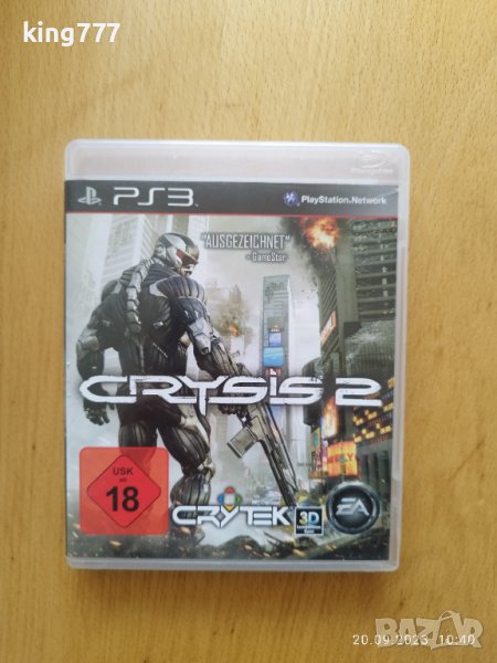 Игра за ps3 Crysis 2, снимка 1