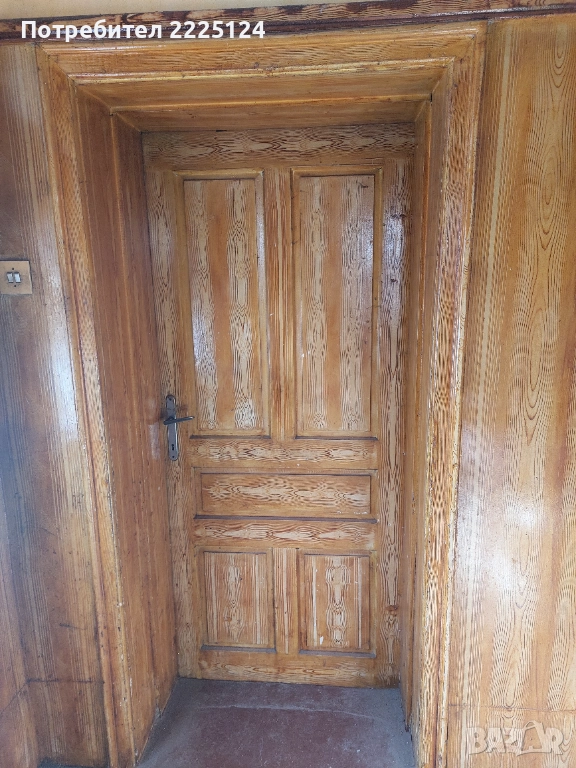 Продавам 3 броя стари масивни дървени врати, снимка 1