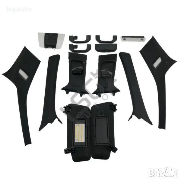 Комплект интериорни кори с тапицерия таван, сенници, дръжки и плафони Mercedes-Benz C-Class 204 (W/S, снимка 1