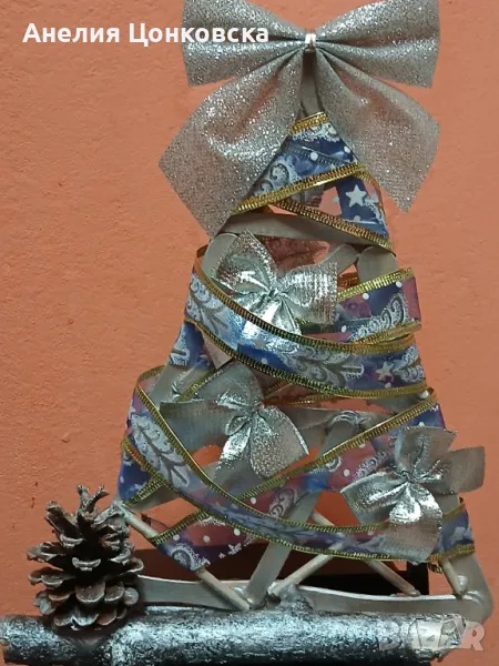 Арт елха в сребристо , снимка 1