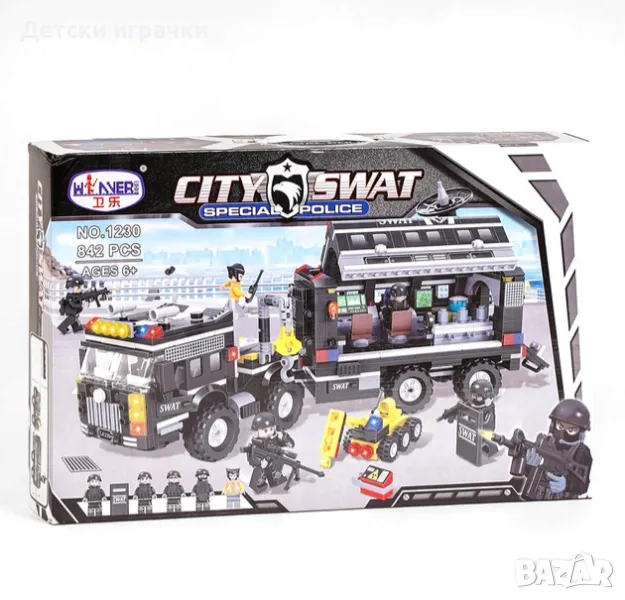 Конструктор Полицейска станция SWAT 842ч 6+, снимка 1