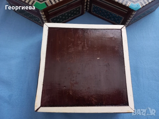 Три броя дървени кутии, снимка 13 - Декорация за дома - 56410409