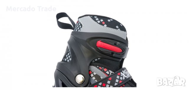 Ролери, черно-червено, снимка 5 - Ролери, кънки - 35542937