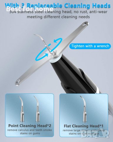 Ултразвуков уред за почистване на зъби - плака и зъбен камък, снимка 8 - Друго оборудване - 38892436