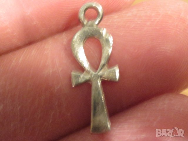 сребърен медальон, сребърно колие, сребърен кръст сребърен египетски кръст на вечноста  АНХК сребро, снимка 2 - Колиета, медальони, синджири - 29306942