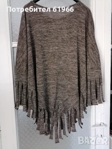 Трикотажна пелерина! , снимка 3 - Блузи с дълъг ръкав и пуловери - 47775686