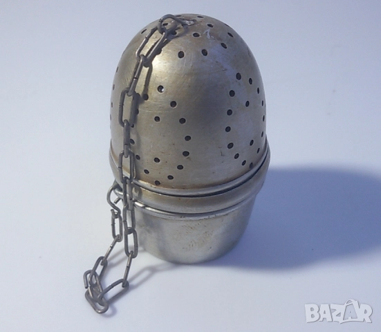 Ретро цедка/яйце за чай с чашка, снимка 1