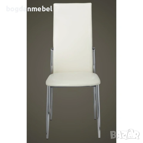 Sonata H Трапезни столове, 6 бр, бели, изкуствена кожа, снимка 2 - Столове - 53174924