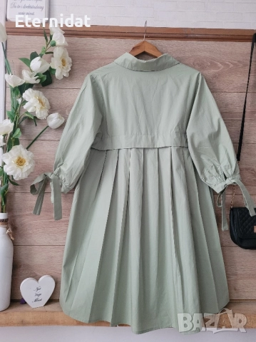 Нова риза туника в светло зелен цвят DAZI, снимка 8 - Ризи - 51482723