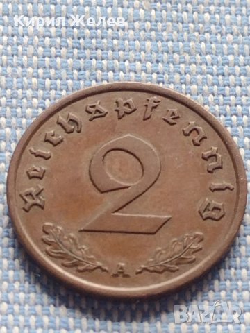 Монета 2 райхсфенинг 1939г. Германия Трети Райх с СХВАСТИКА за КОЛЕКЦИЯ 39862