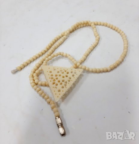 Старинно колие от слонова кост(6.3), снимка 2 - Колиета, медальони, синджири - 37274090