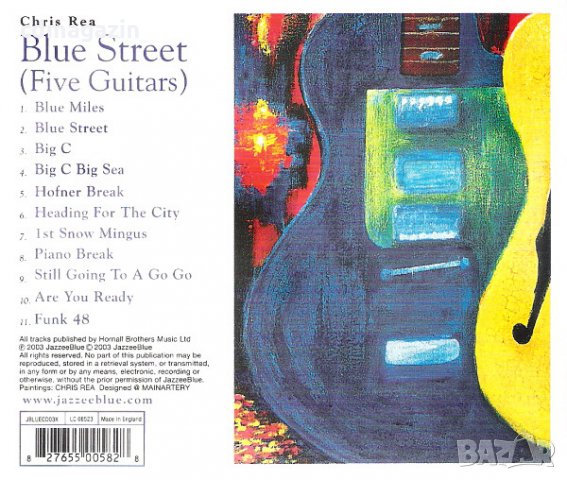 Компакт дискове CD Chris Rea ‎– Blue Street (Five Guitars), снимка 2 - CD дискове - 35192767