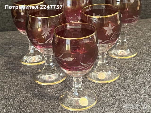 6 бр кристални чаши СИП България, снимка 2 - Чаши - 51521905