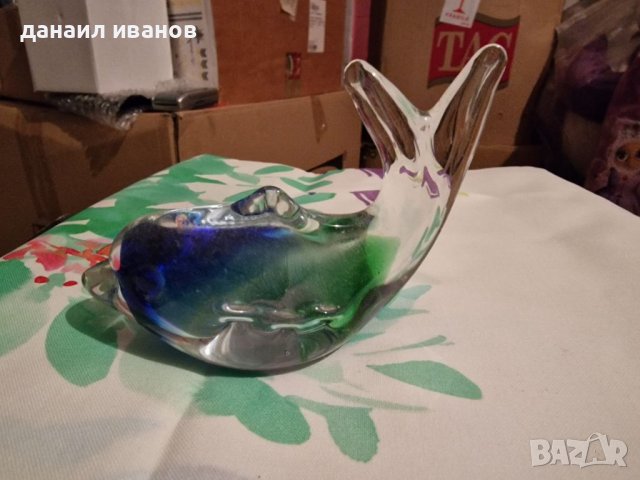 Декоративен делфин стъклен, снимка 4 - Декорация за дома - 38209117