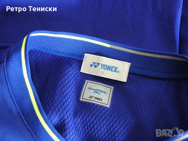 Тениска • YONEX • синьо • размер L • Мъже, снимка 4 - Тенис - 56314781