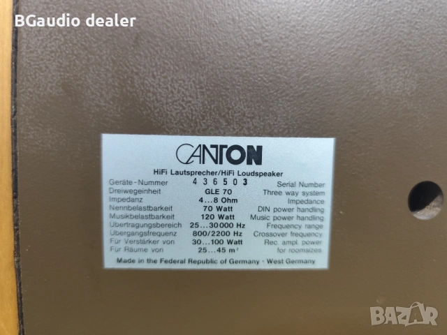 Canton Gle 70, снимка 10 - Тонколони - 54167176