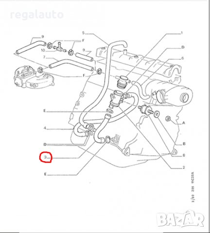 118025,маслен маркуч двигател CITROEN BX,PEUGEOT 205,405, снимка 5 - Части - 31901925