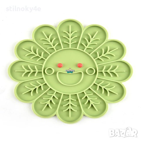 Силиконова купа за куче за близане и бавно хранене Кучешка купа/подложка за бавно хранене, снимка 1