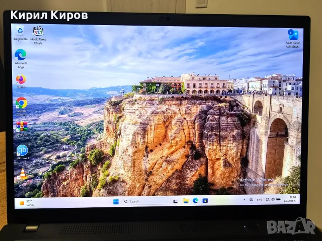 Lenovo ThinkPad T14 Gen 3 | Intel  i7 1260P 12 ядра 4.70 Ghz| 16GB RAM | 128GB SSD | 14" WUXGA, снимка 2 - Лаптопи за работа - 55963550