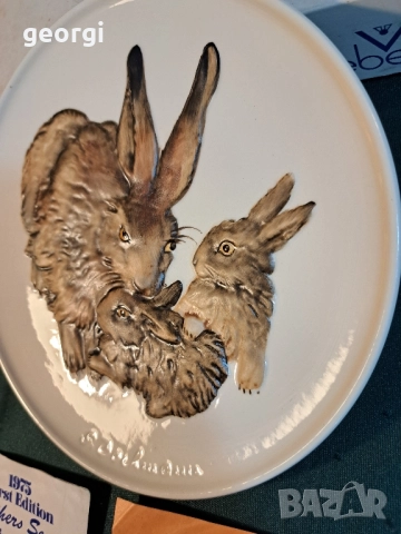 декоративна порцеланова чиния Goebel 27/2, снимка 4 - Декорация за дома - 51474470