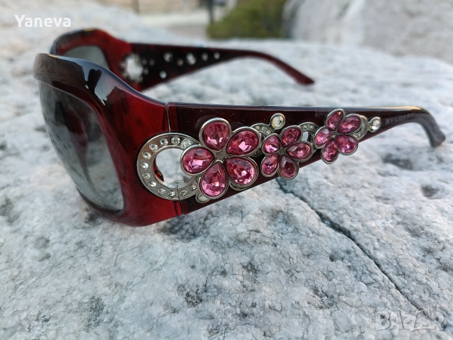 Bvlgari, серия  "Flower"  в цвят бордо. , снимка 3 - Слънчеви и диоптрични очила - 54282380