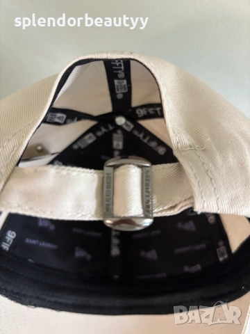 Yves Saint Laurent шапка с козирка цвят Крем, снимка 7 - Шапки - 54226270