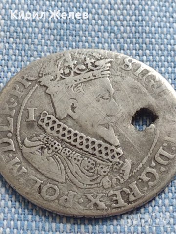 Сребърна монета 16 гроша 1623г. Сигизмунд трети Данциг 5184, снимка 4 - Нумизматика и бонистика - 42891117