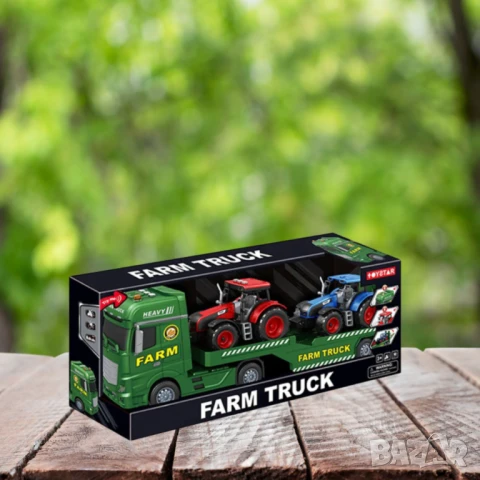ToyStar Автовоз FARM с Трактори – Звук и Светлина