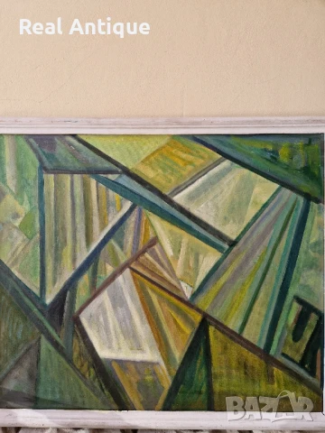 Венко Петров автор масло Кюстендил платно композиция , снимка 3 - Картини - 50894112