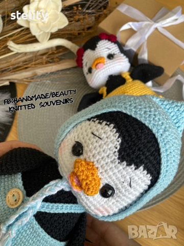 Плетени пингвини, снимка 3 - Плюшени играчки - 52428448