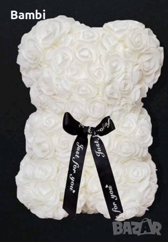 Мече от рози за 14 февруари,  8 март,  рожден ден и имен ден, снимка 4 - Други - 44242673