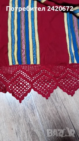 ръчно тъкана покривка, снимка 2 - Антикварни и старинни предмети - 53061439
