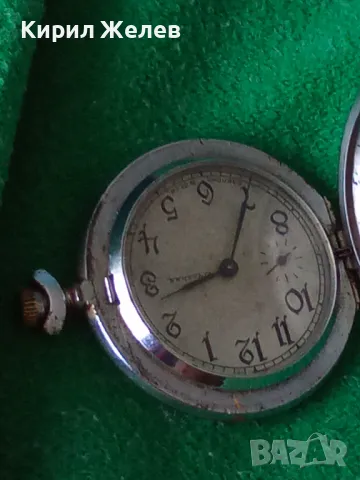 МОЛНИЯ СДЕЛАНО в СССР Стар РУСКИ МЕХАНИЧЕН ДЖОБЕН ЧАСОВНИК МЪЛНИЯ с ОРНАМЕНТИРАНИ КАПАЦИ 29239, снимка 16 - Джобни - 40443831