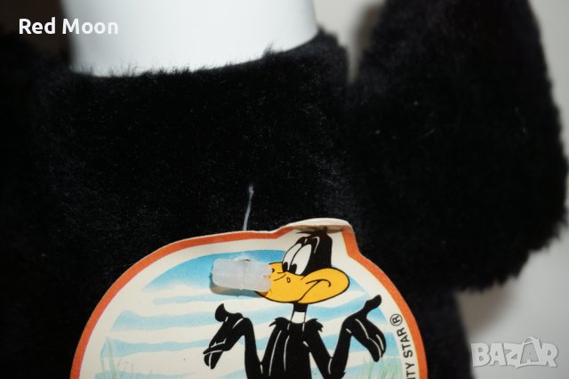 Vintage Оригинална Плюшена Играчка Daffy Duck Warner Bros Looney Toons Made in Korea от 1988г, снимка 5 - Колекции - 42509557