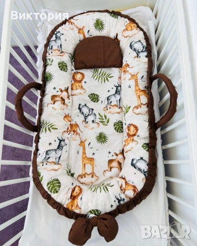 Бебешко гнездо 100% памучен ранфорс, снимка 2 - Спални чували за бебета и деца - 53107857