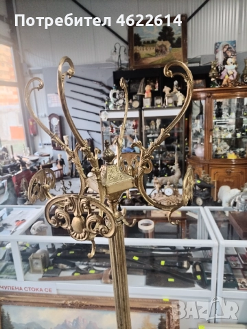 МНОГО КРАСИВА БАРОКОВА ЗАКАЧАЛКА ОТ БРОНЗ , снимка 2 - Антикварни и старинни предмети - 52749144