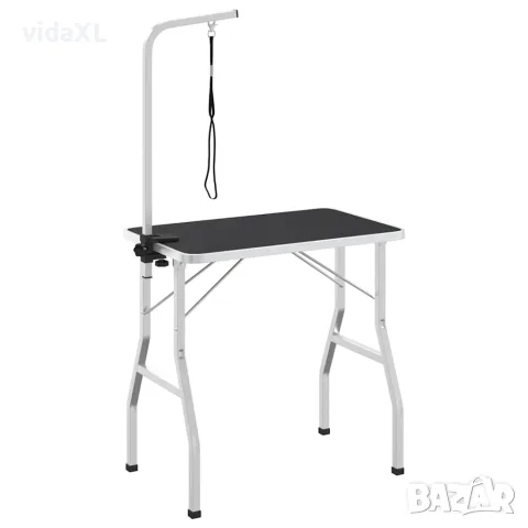 vidaXL Маса за груминг на домашни любимци, регулируема, 1 примка, снимка 6 - За кучета - 56147509