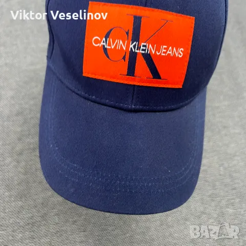 Оригинална Calvin Klein Шапка с козирка Синя One Size, снимка 2 - Шапки - 50257712