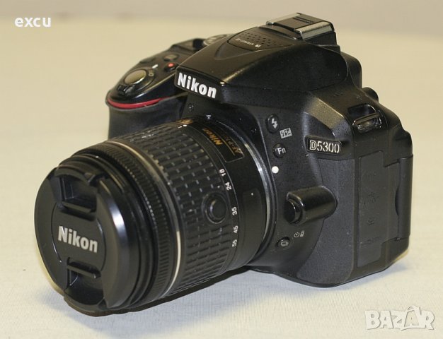 Фотоапарат Nikon D5300 с обектив Nikkor AF-P 18-55 VR, снимка 1 - Фотоапарати - 40450300
