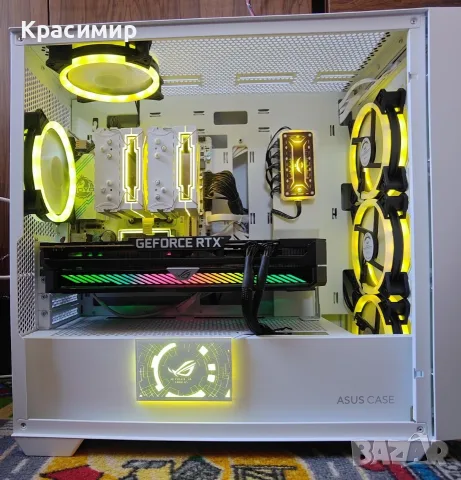 Геймърски комп Ryzen 5700x, ASUS ROG Strix RTX3070,32gb ddr4,1tb nvme, снимка 2 - Геймърски - 52674623