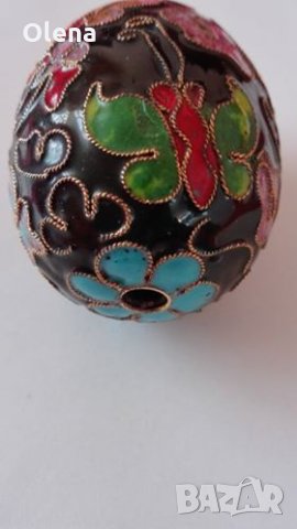 Декоративно голямо яйце Клоизоне, снимка 4 - Колекции - 29627308