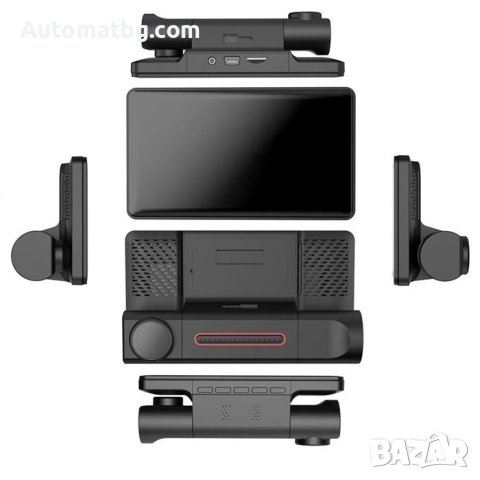 Видеорегистратор Automat, С три камери, Full HD, 12-24V, снимка 2 - Аксесоари и консумативи - 42063656