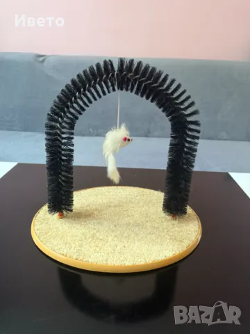 Драскало и чесало за котка с играчка мишка