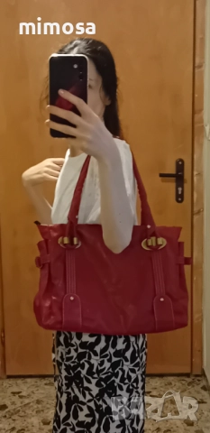 Кожена дамска чанта, снимка 7 - Чанти - 51619479