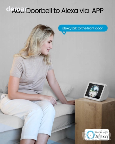 ieGeek безжичен видео звънец,AI детектор на движение,2.4GHz WiFi,Alexa, снимка 8 - IP камери - 52432285