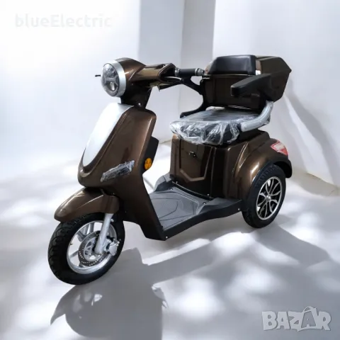 Електрическа Триколка blueElectric BM1-LUX 2000W | 60V | 24Ah | BROWN, снимка 7 - Мотоциклети и мототехника - 49745665