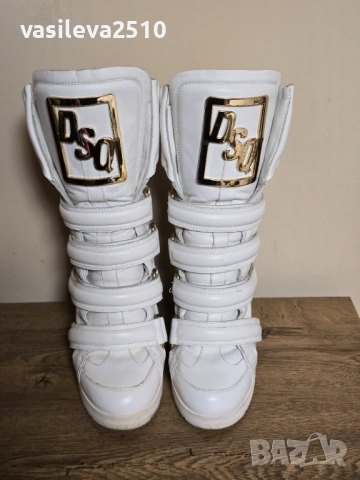 Dsquared2 оригинални дамски кецове на платформа , снимка 8 - Маратонки - 52548265