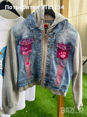 Ръчно рисувано яке, снимка 5 - Якета - 52116217