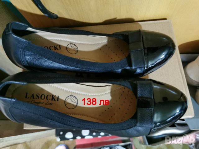 ОБУВКИ естествена кожа стъпало 24 см LASOСKI марка, снимка 2 - Дамски обувки на ток - 30271586